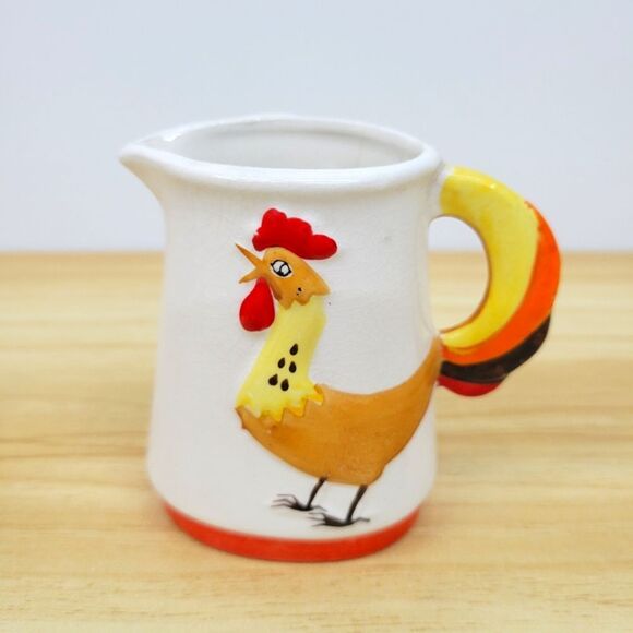 Rare Vintage Holt Howard Rooster Ceramic Individual Creamer - 1965 - Picture 1 of 12